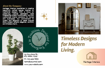 Real Estate Interior Design Brochure Printing template preview 5