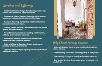 Real Estate Interior Design Brochure Printing template preview 6