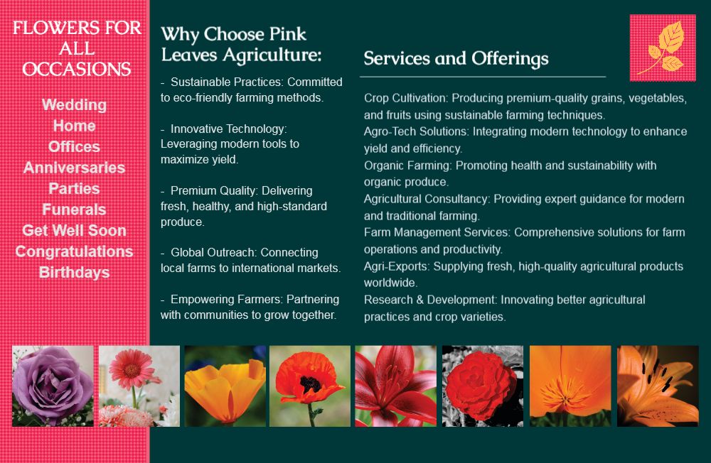 Flowers Brochure Printing template preview 11