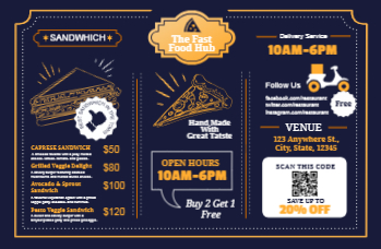 Food Hotel And Restaurant Brochure Printing template preview 13