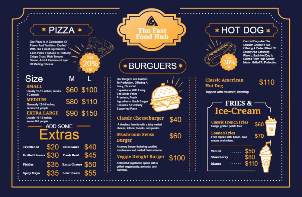 Food Hotel And Restaurant Brochure Printing template preview 29