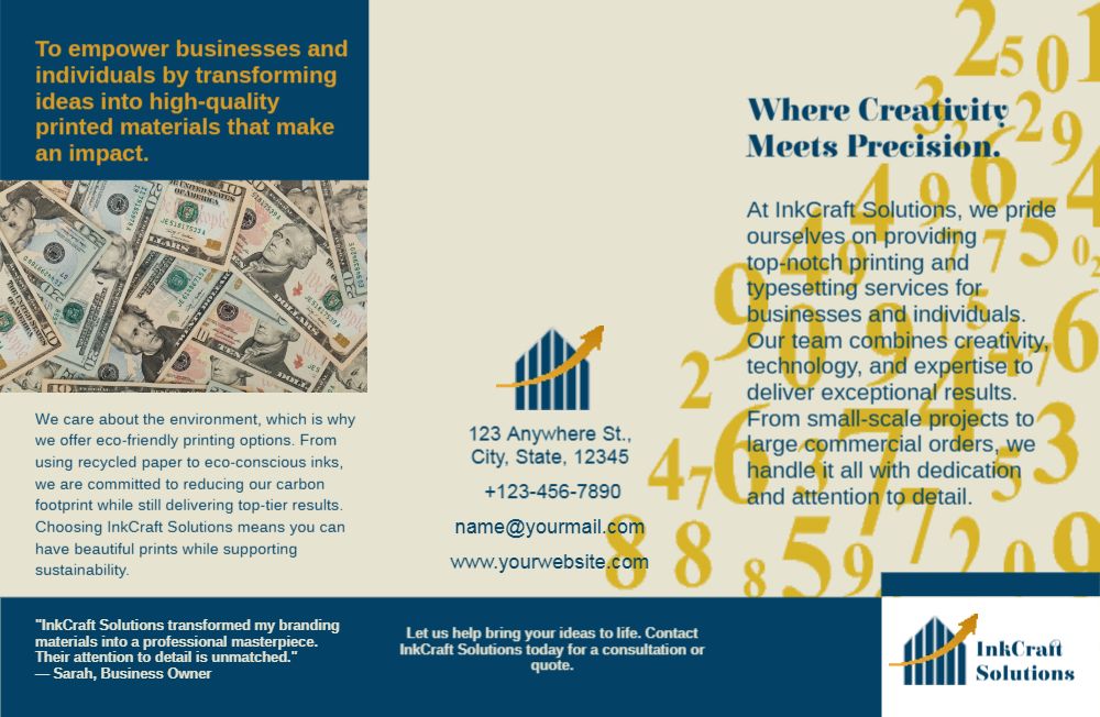 Finance Brochure Printing template preview 10