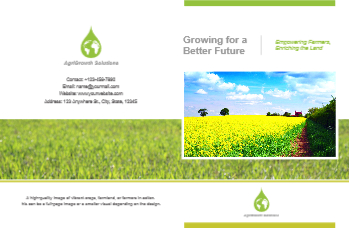 Agriculture Brochure Printing template preview 3