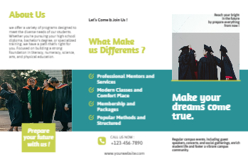 Education And Training Brochure Printing template preview 4