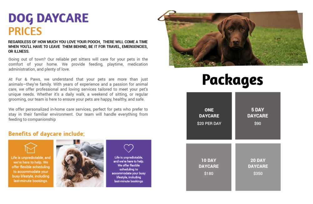 Animal Pets Brochure Printing template preview 13