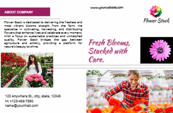 Flowers Brochure Printing template preview 3