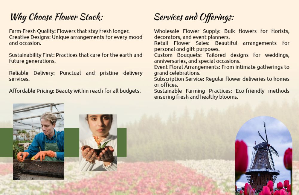 Flowers Brochure Printing template preview 13