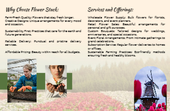 Flowers Brochure Printing template preview 4
