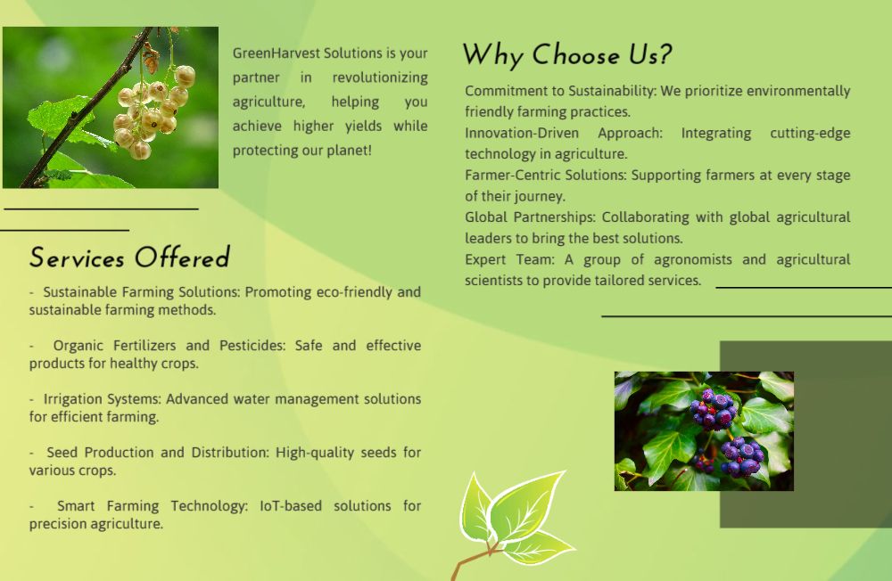 Agriculture Brochure Printing template preview 7