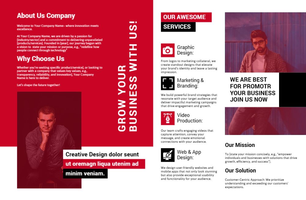It And Internet Brochure Printing template preview 17