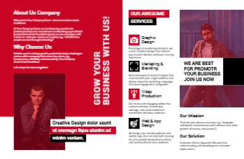 It And Internet Brochure Printing template preview 8