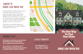 Real Estate Interior Design Rush Brochure Printing template preview 1