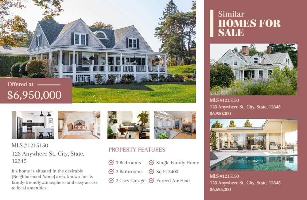 Real Estate Interior Design Rush Brochure Printing template preview 7