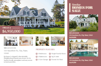Real Estate Interior Design Rush Brochure Printing template preview 2