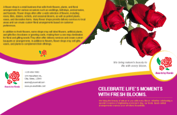Flowers Brochure Printing template preview 7