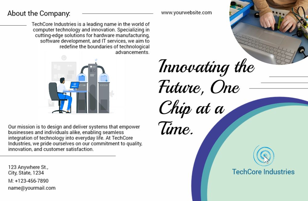 It And Internet Brochure Printing template preview 10