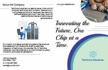 It And Internet Brochure Printing template preview 1