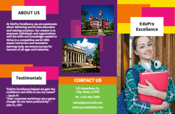Education And Training Brochure Printing template preview 1