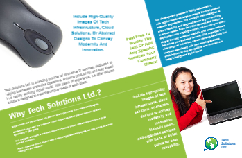 It And Internet Brochure Printing template preview 6