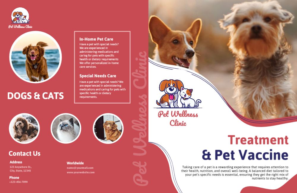 Animal Pets Brochure Printing template preview 16
