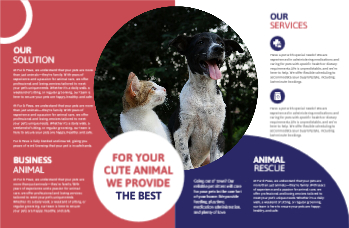 Animal Pets Brochure Printing template preview 8