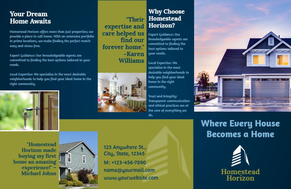 Real Estate Interior Design Rush Brochure Printing template preview 8