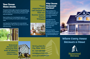 Real Estate Interior Design Rush Brochure Printing template preview 3