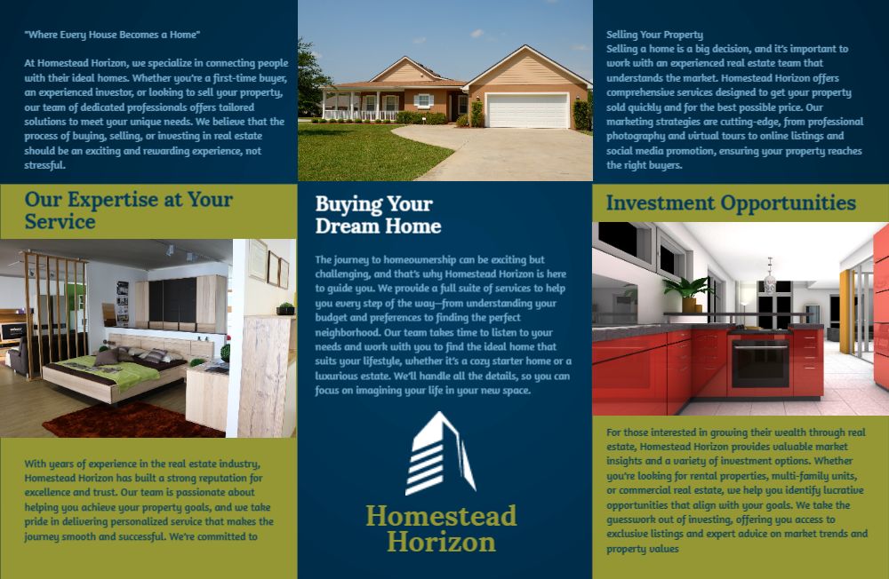Real Estate Interior Design Rush Brochure Printing template preview 9