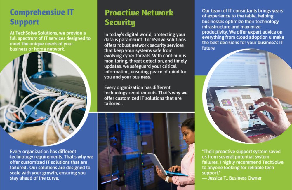 Electronics Brochure Printing template preview 9