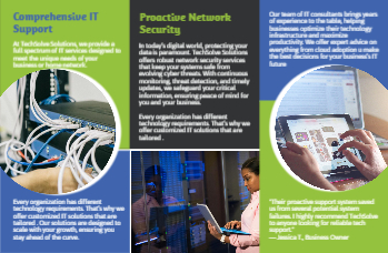 Electronics Brochure Printing template preview 4