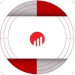 Circle Shape Business Cards Print template preview 4