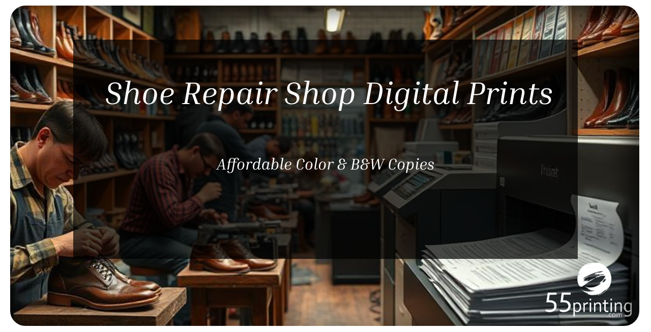 Color copy printing example for Shoe Repair Shop Digital Prints – Affordable Color & B&W Copies