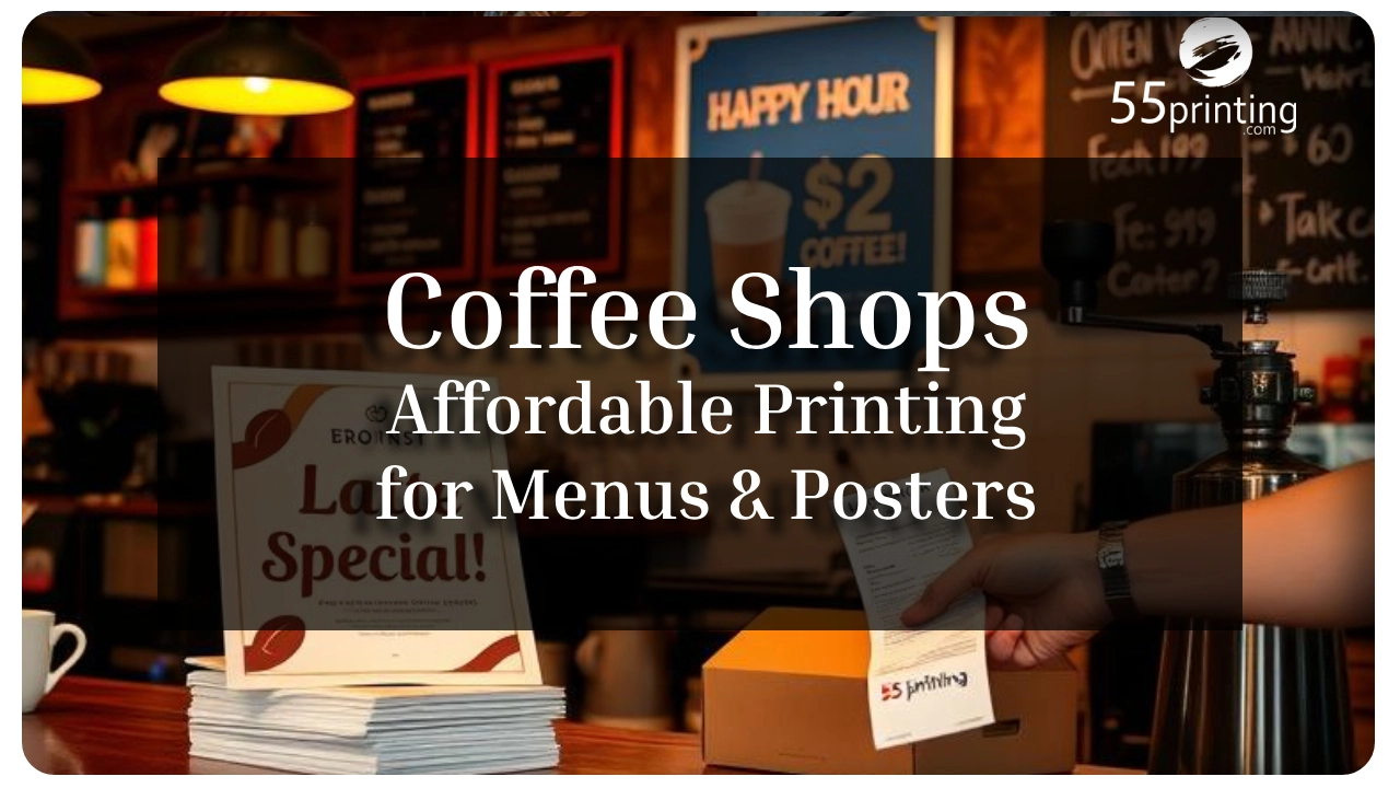 Color copy printing example for Coffee Shops – Affordable Printing for Menus & Posters