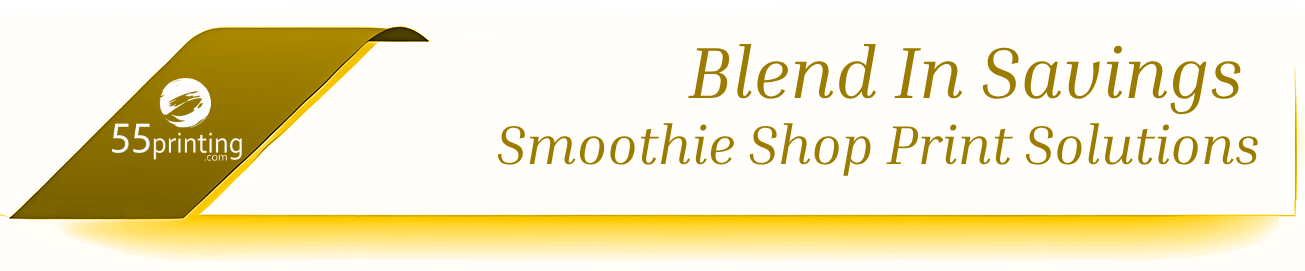 Color copy sample for Blend In Savings - Affordable Smoothie Shop Print Solutions