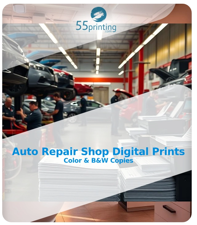 Color copy sample for Auto Repair Shop Digital Prints – Color & B&W Copies