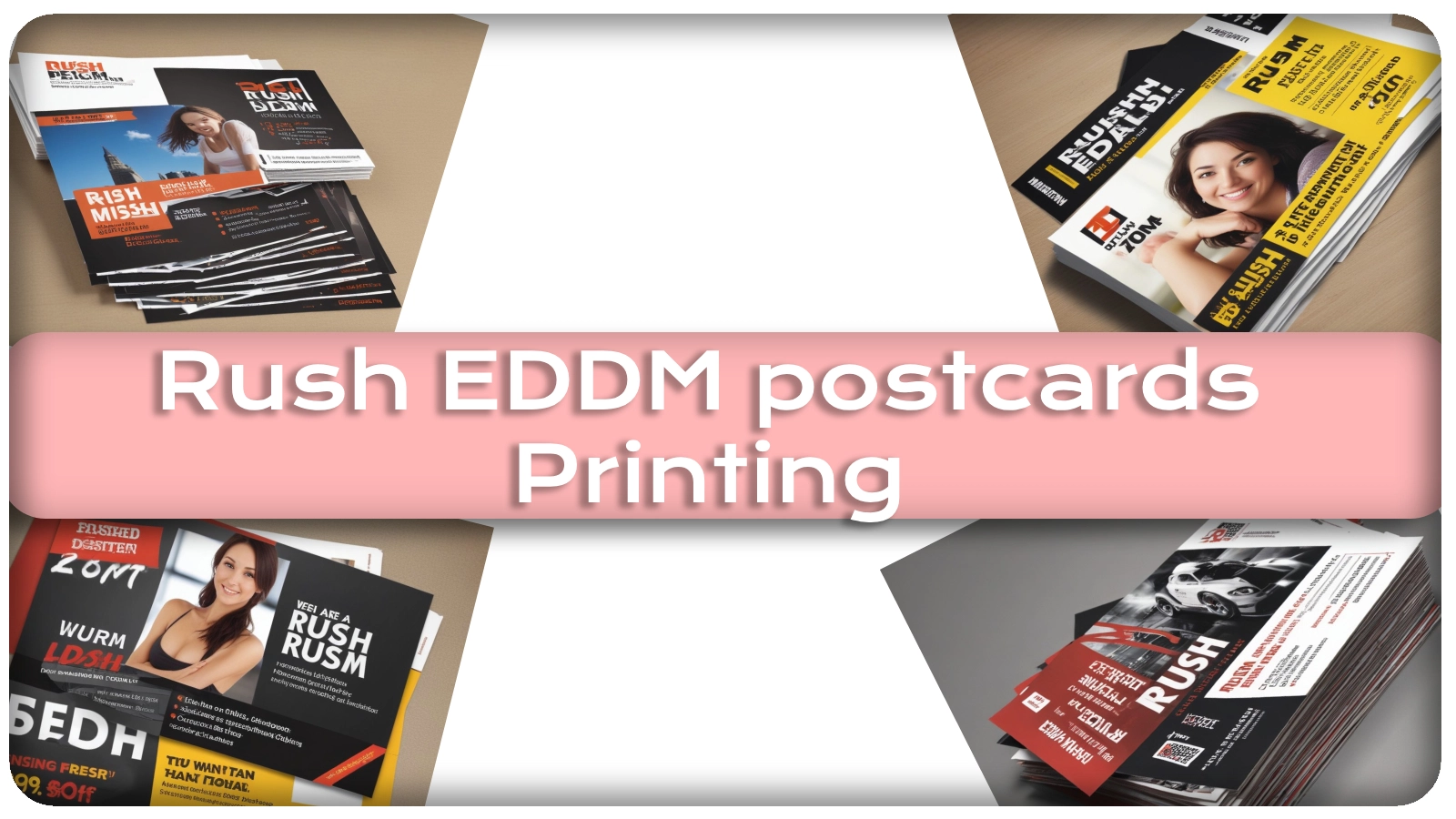 Banner for Rush EDDM every door direct mail postcard printing