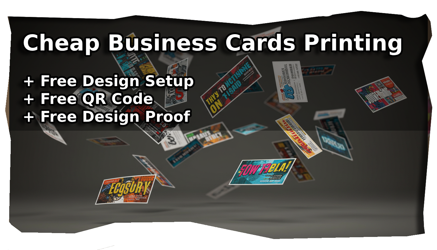 CheapBusinessCardsPrinting FreeDesignSetup FreeQRCode FreeDesignProof