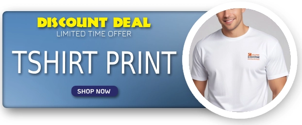 Get 50% Discount on Your First Custom T-Shirt Printing Order | Coupon Code