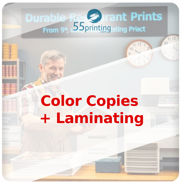 Color copy sample for Color Copies and Laminating – Durable Restaurant Prints for Long-Lasting Impact