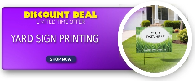Get $10 Credit for Yard Signs