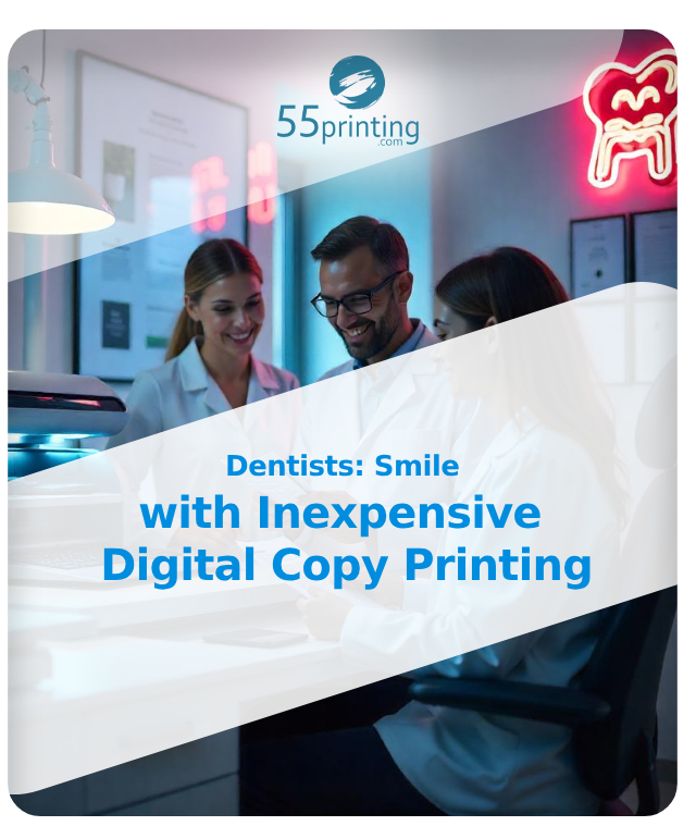 Color copy sample for Dentists: Smile with Inexpensive Digital Copy Printing