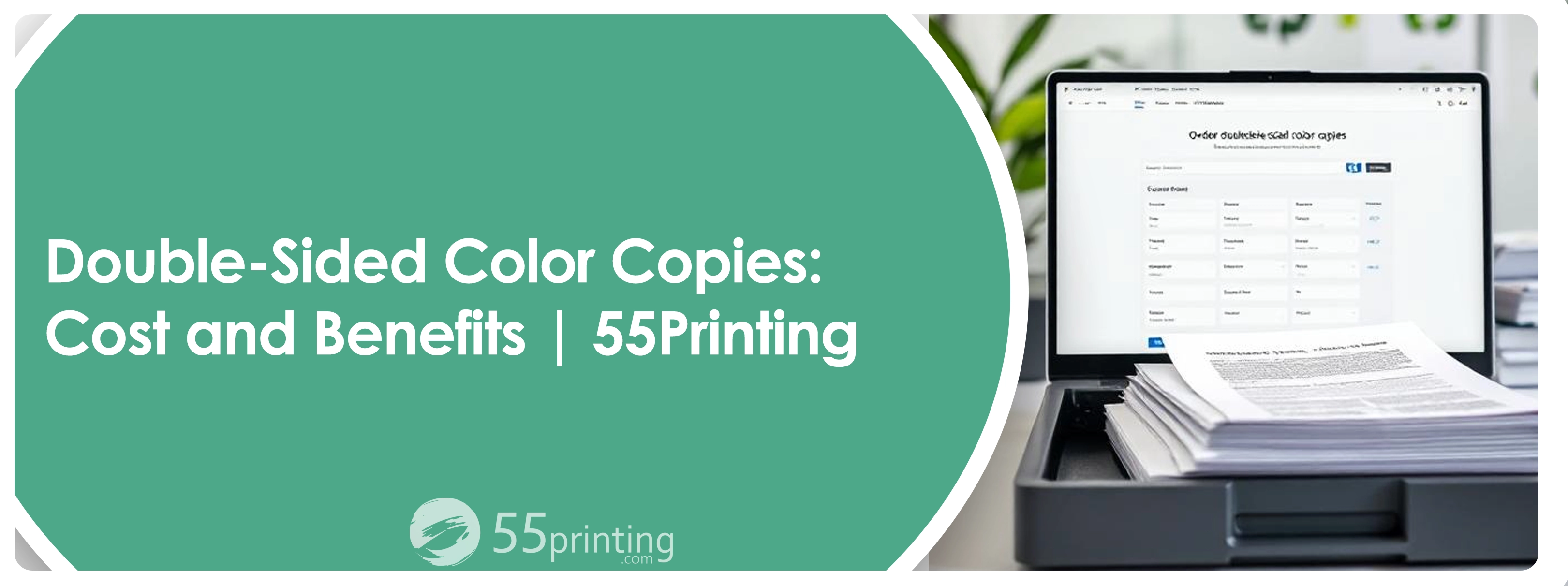 Color copy printing example for Double-Sided Color Copies: Cost and Benefits