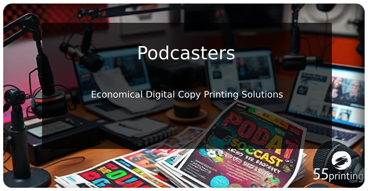Color copy printing example for Podcasters – Economical Digital Copy Printing Solutions
