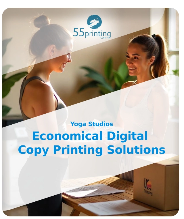 Color copy printing example for Yoga Studios – Economical Digital Copy Printing Solutions