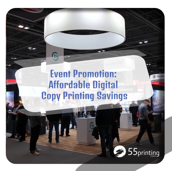 Color copy printing example for Event Promotion: Affordable Digital Copy Printing Savings