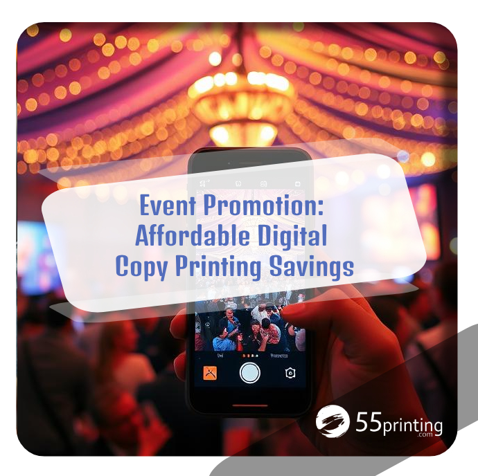 Color copy sample for Event Promotion: Affordable Digital Copy Printing Savings