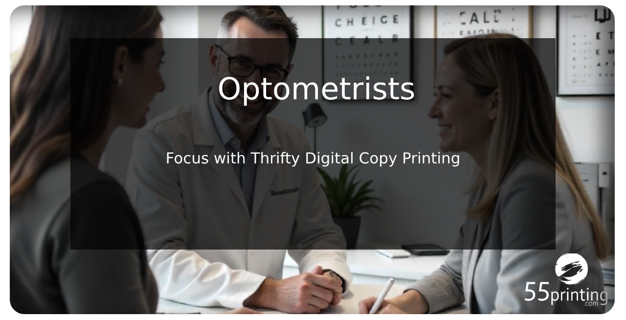 Color copy printing example for Optometrists: Focus with Thrifty Digital Copy Printing