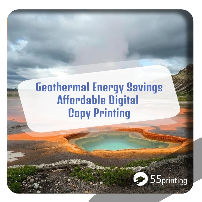 Color copy printing example for Geothermal Energy Savings - Affordable Digital Copy Printing