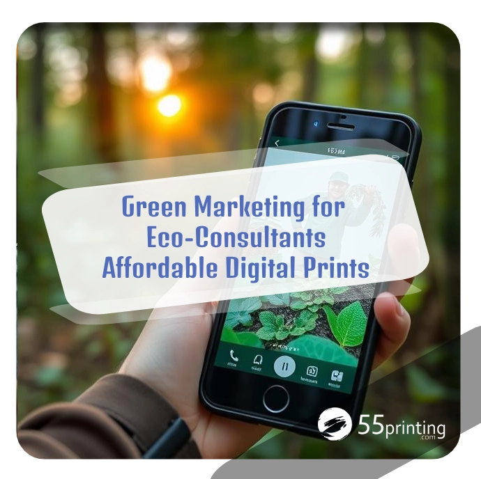 Color copy printing example for Green Marketing for Eco-Consultants – Affordable Digital Prints