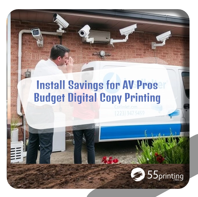 Color copy printing example for Install Savings for AV Pros – Budget Digital Copy Printing